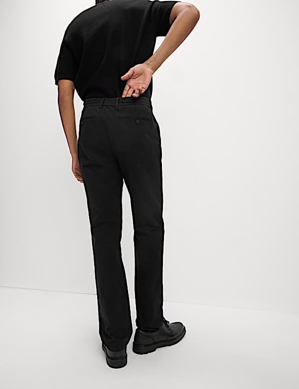 Regular Fit Elasticated Waist Chinos - JO