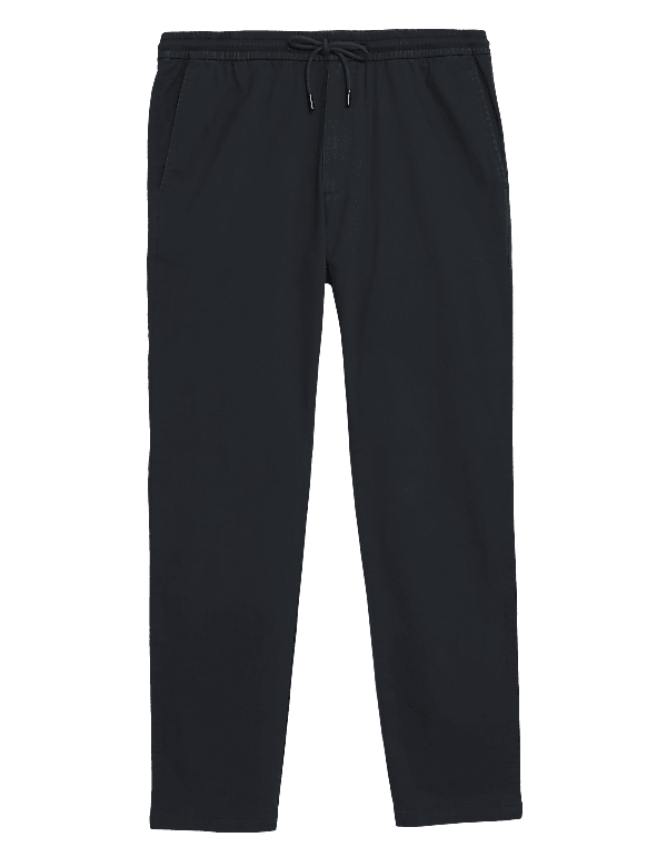 Straight Fit Lightweight Stretch Trousers