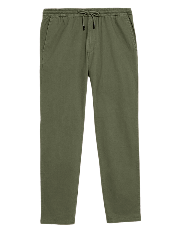 Straight Fit Lightweight Stretch Trousers
