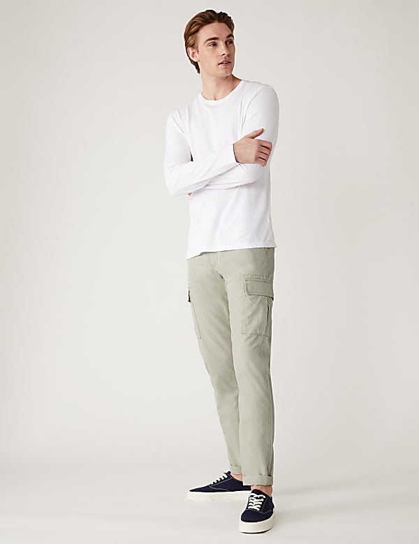 Tapered Fit Lightweight Cargo Trousers