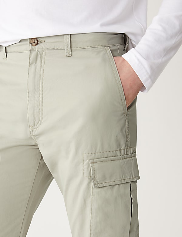 Tapered Fit Lightweight Cargo Trousers