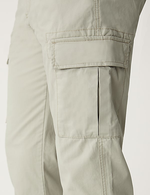 Tapered Fit Lightweight Cargo Trousers