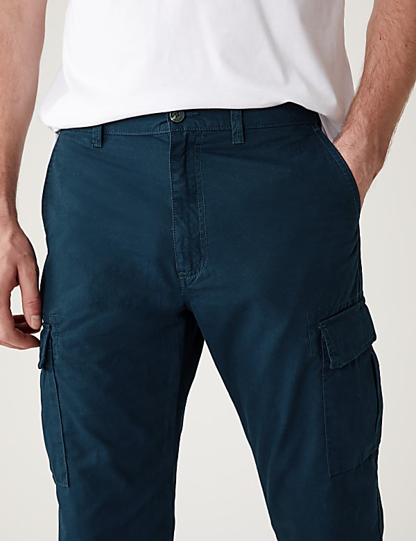 Tapered Fit Lightweight Cargo Trousers