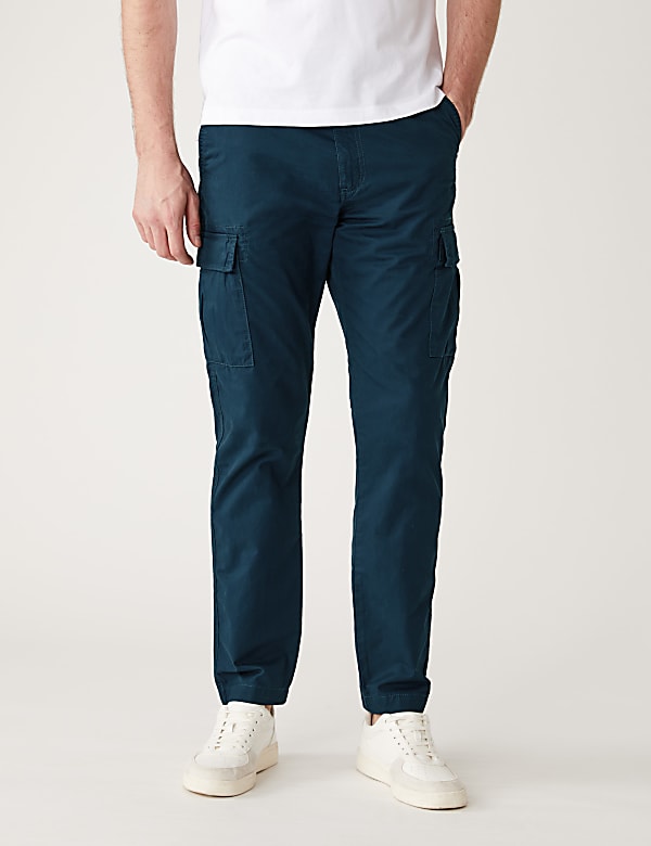 Tapered Fit Lightweight Cargo Trousers