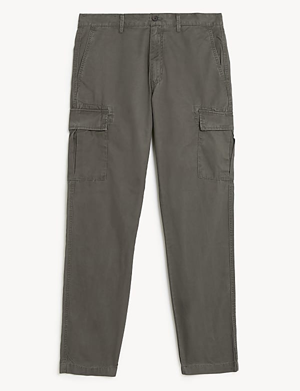 Tapered Fit Lightweight Cargo Trousers