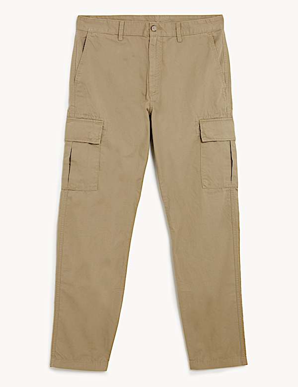Tapered Fit Lightweight Cargo Trousers