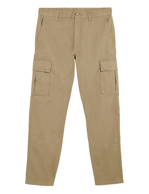 Tapered Fit Lightweight Cargo Trousers