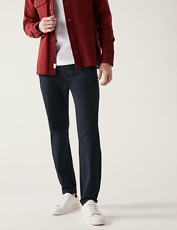 Tapered Fit Elasticated Waist Trousers
