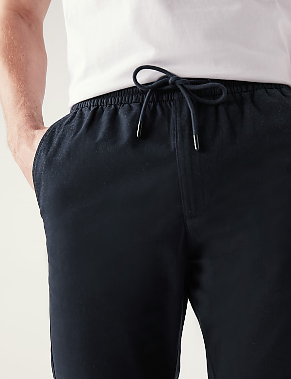 Tapered Fit Elasticated Waist Trousers