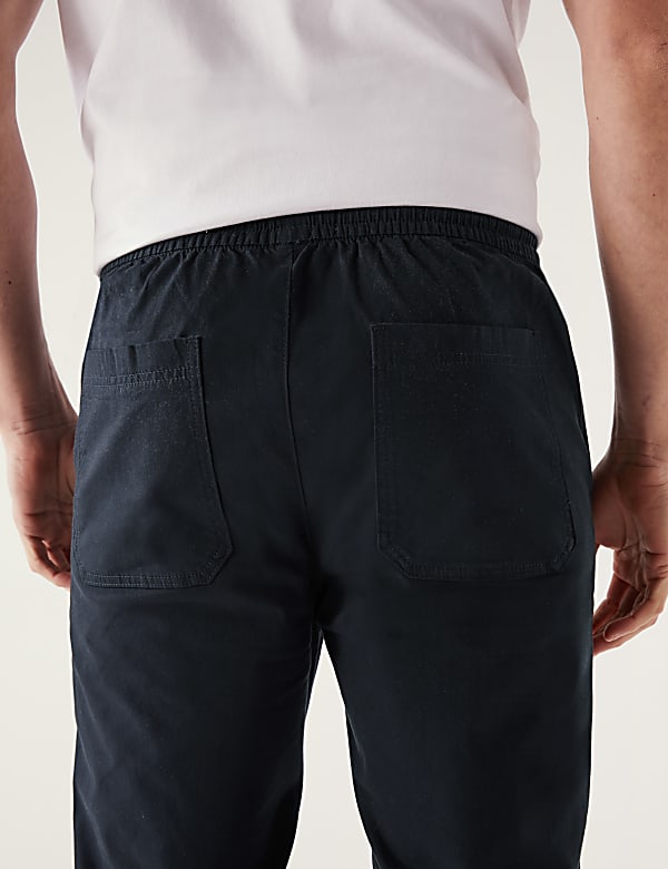 Tapered Fit Elasticated Waist Trousers