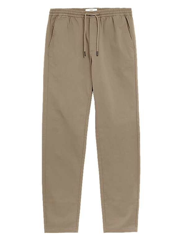 Tapered Fit Elasticated Waist Trousers
