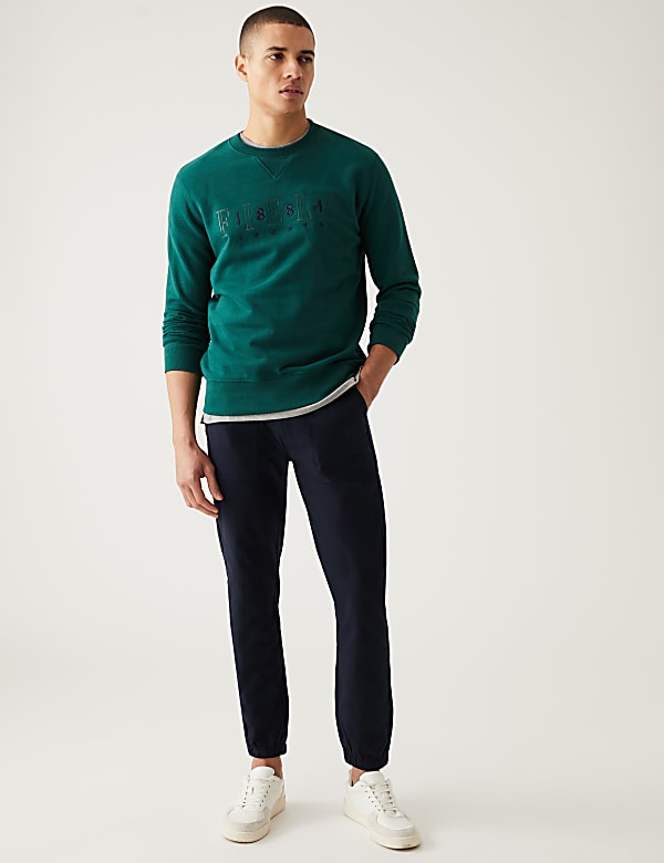 Slim Fit Elasticated Waist Cuffed Joggers