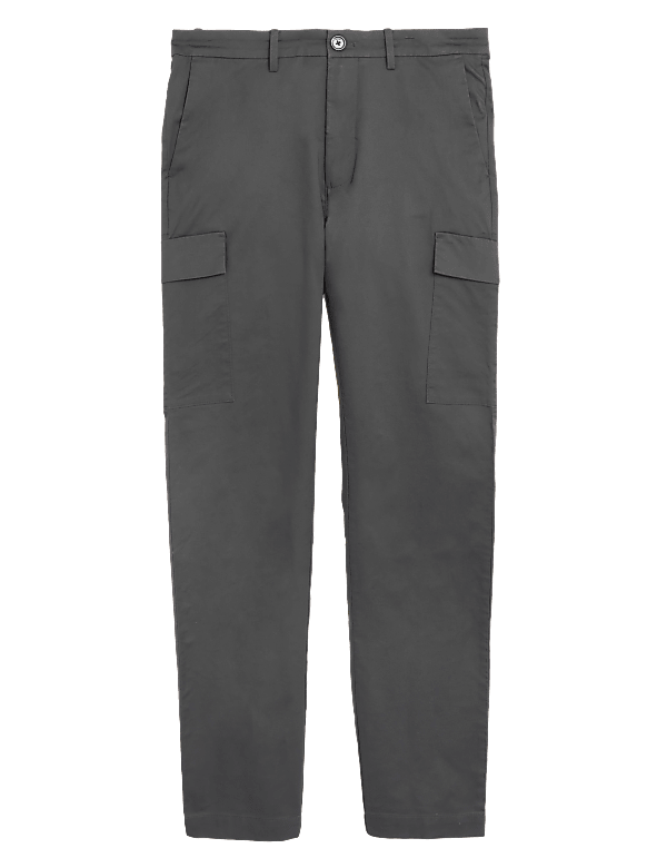 Slim Fit Stretch Cargo Trousers