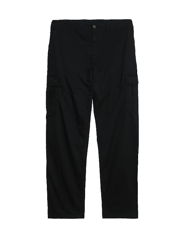 Tapered Fit Pure Cotton Lightweight Cargo Trousers
