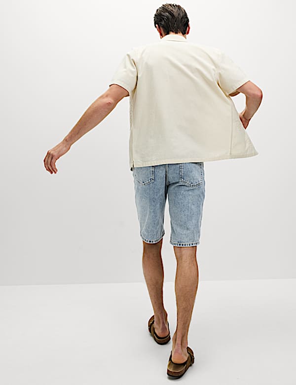 Authentic Relaxed Straight Fit Denim Shorts - RS