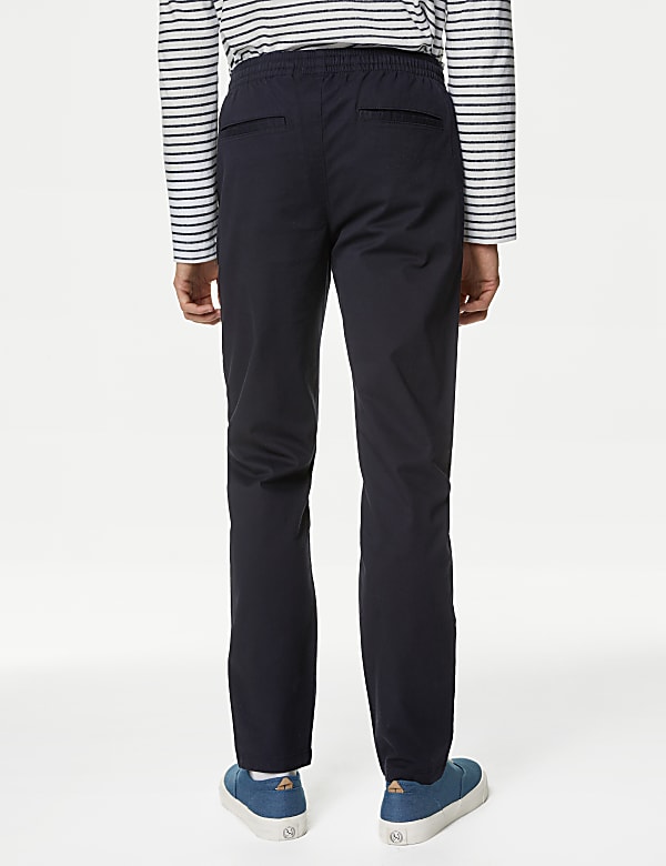 Tapered Fit Elasticated Waist Trousers