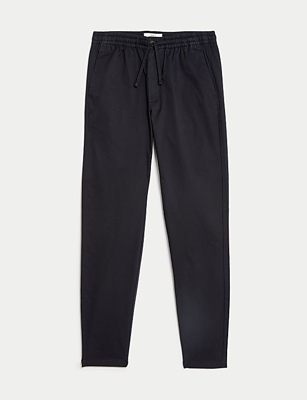 Tapered Fit Elasticated Waist Trousers - SI
