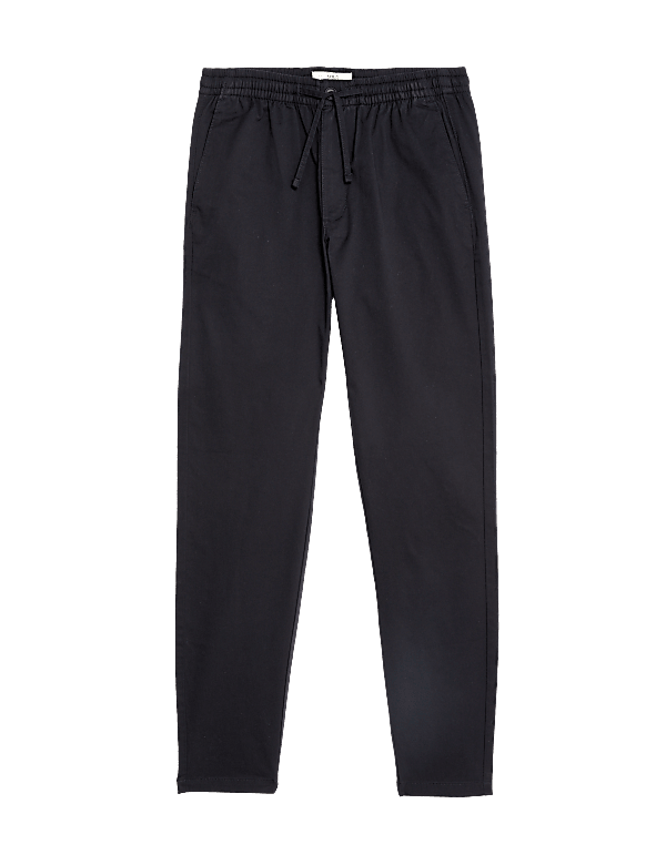 Tapered Fit Elasticated Waist Trousers