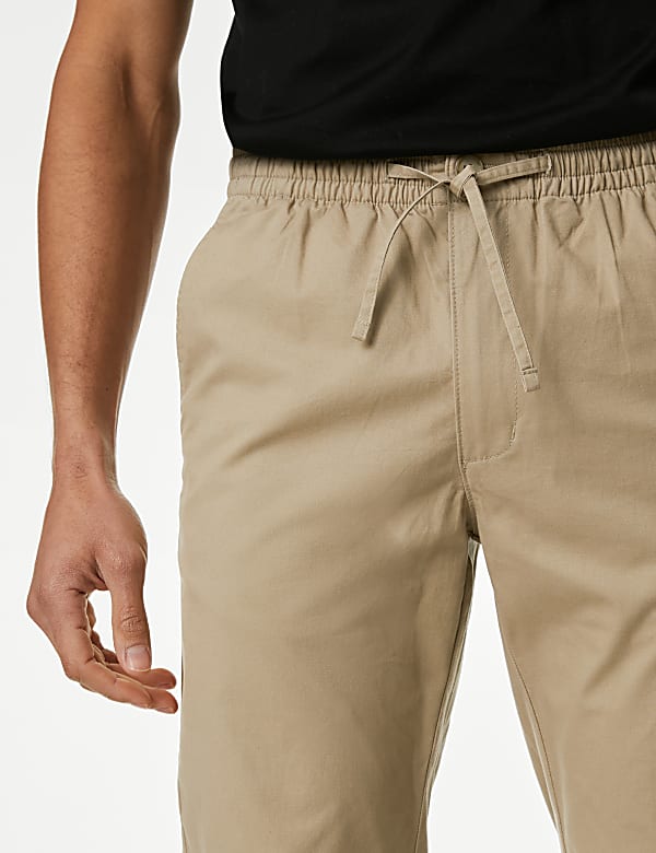 Tapered Fit Elasticated Waist Trousers