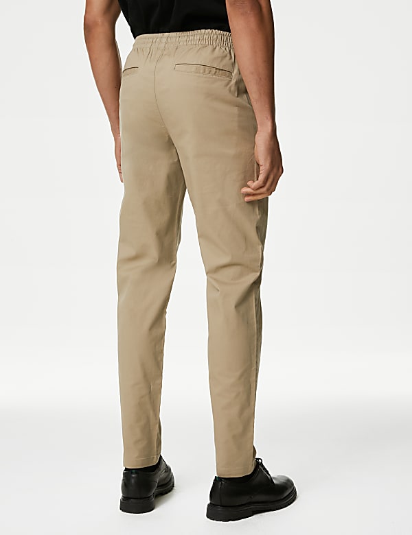 Tapered Fit Elasticated Waist Trousers