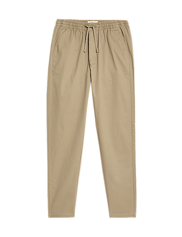 Tapered Fit Elasticated Waist Trousers