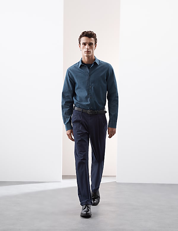 Tapered Fit Twin Pleat Chinos - JE