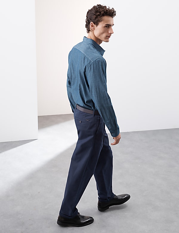 Tapered Fit Twin Pleat Chinos - JE
