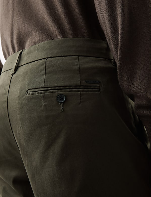 Tapered Fit Twin Pleat Chinos