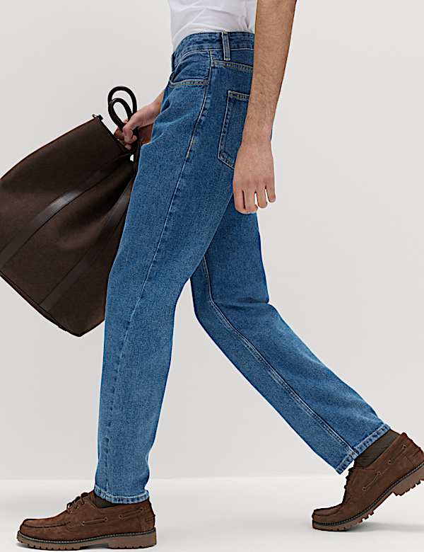 Jeans straight 100% algod&oacute;n - US