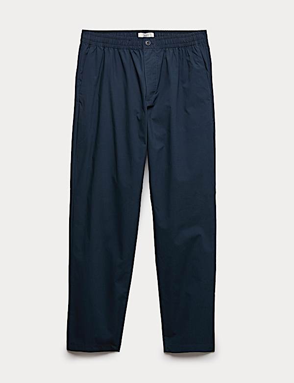 Loose Tapered Fit Lightweight Trousers - US