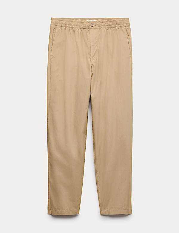 Pantalon l&eacute;ger coupe fusel&eacute;e d&eacute;contract&eacute;e - BE