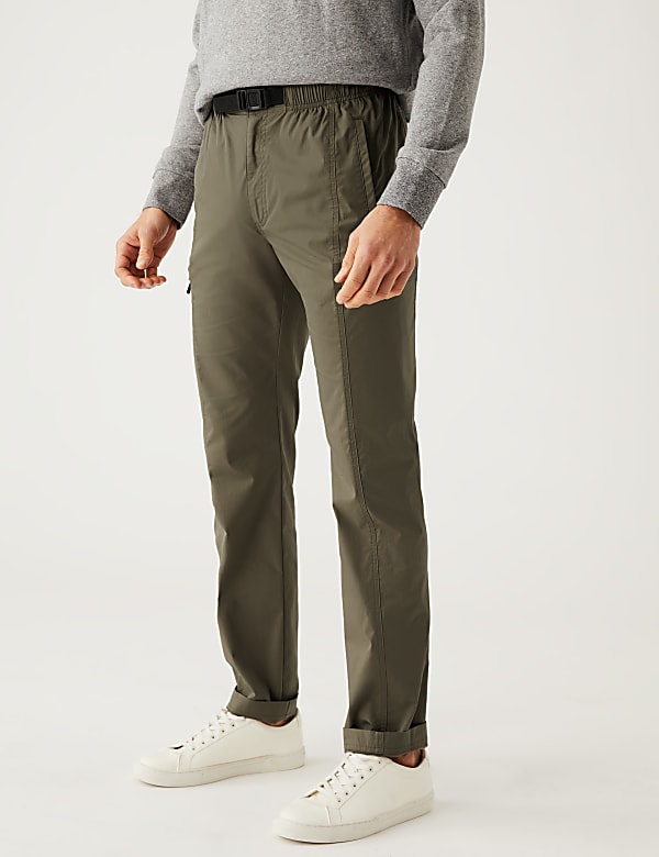 Slim Fit Belted Trekking Trousers