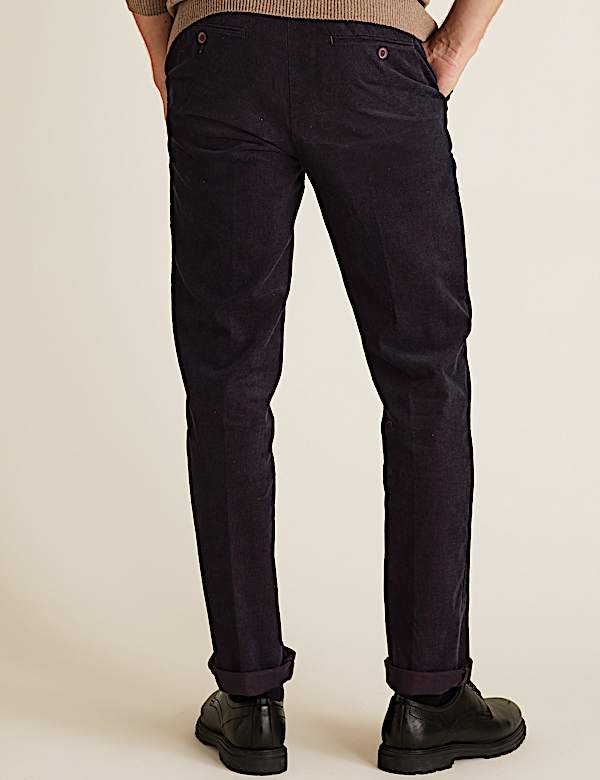 Regular Fit Corduroy Stretch Trousers