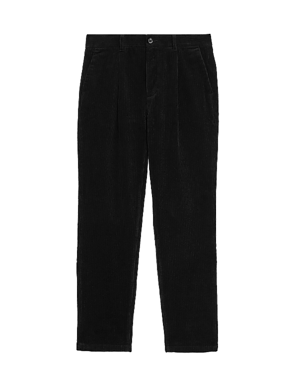 Regular Fit Luxury Single Pleat Corduroy Chinos