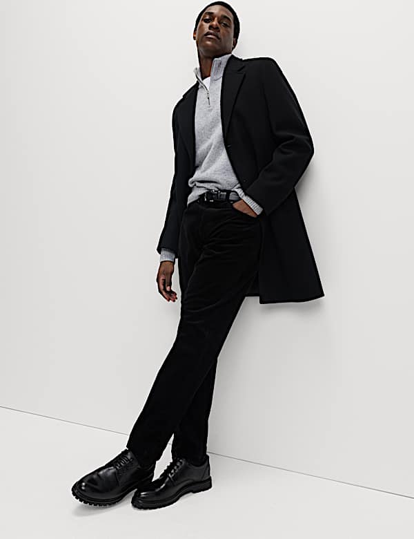 Straight Fit Luxury Corduroy 5 Pocket Trousers - FR