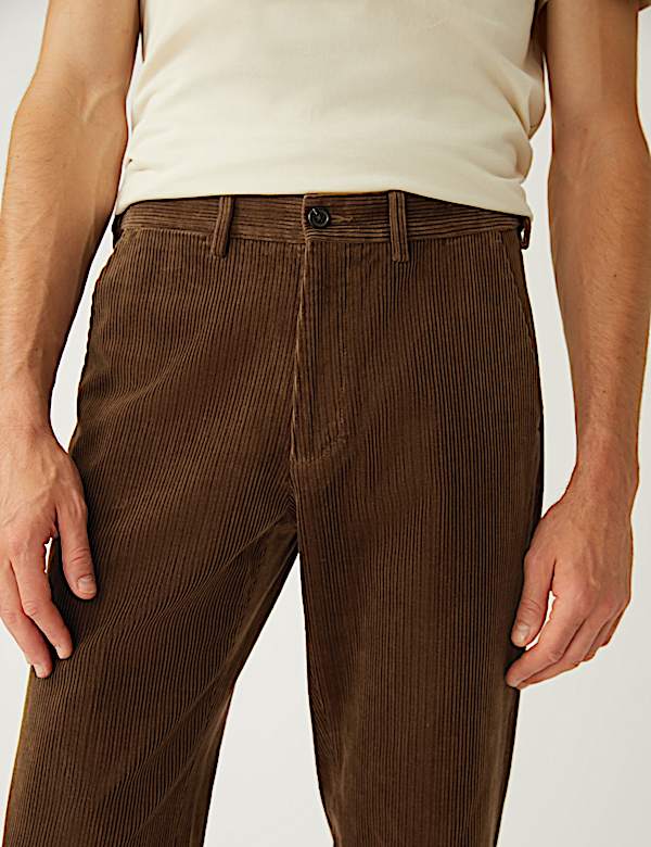 Regular Fit Luxury Corduroy Stretch Trouser