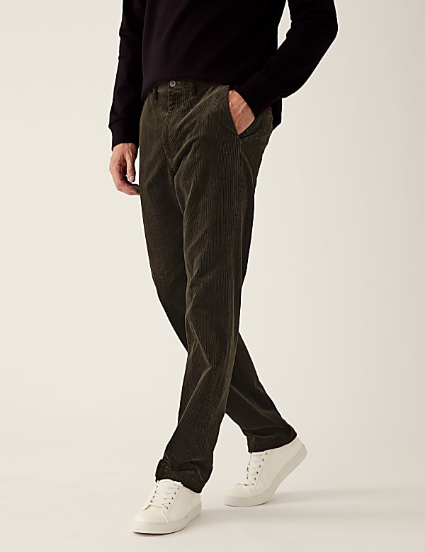 Regular Fit Luxury Corduroy Stretch Trouser