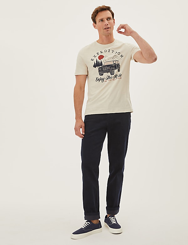 Regular Fit Corduroy Chinos