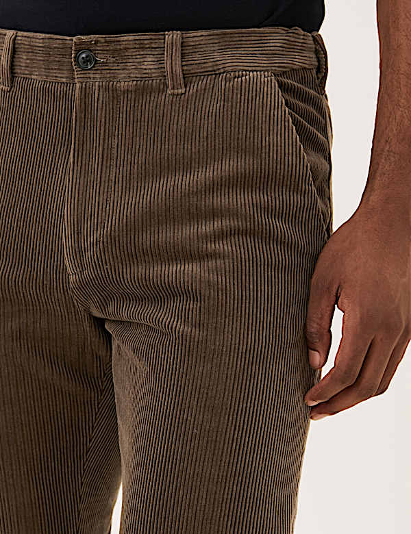 Regular Fit Lux Corduroy Stretch Trousers