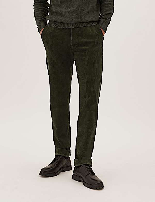 Regular Fit Lux Corduroy Stretch Trousers