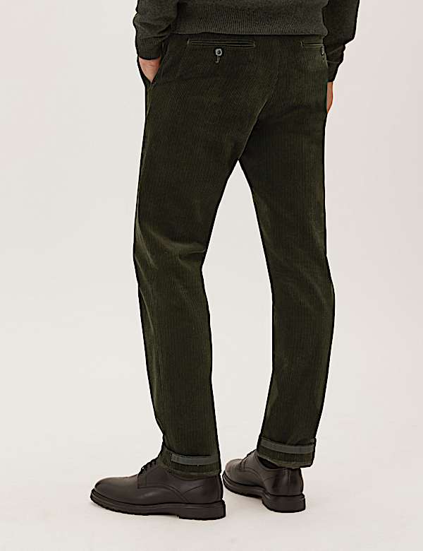 Regular Fit Lux Corduroy Stretch Trousers