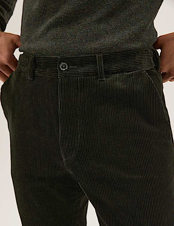 Regular Fit Lux Corduroy Stretch Trousers