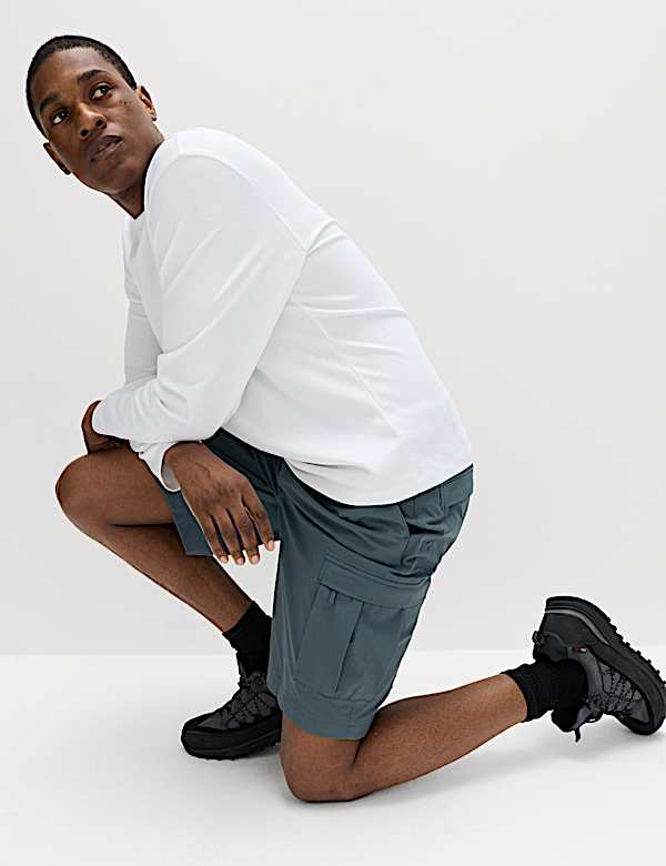 Straight Fit Cargo Shorts - GR