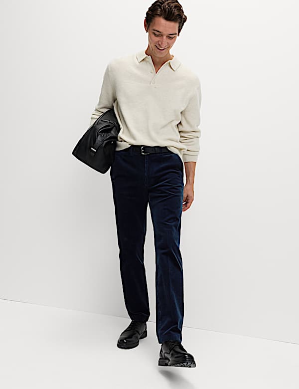 Regular Fit Cotton Rich Luxury Cord Chinos