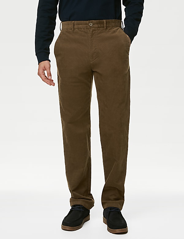 Regular Fit Corduroy Stretch Chinos