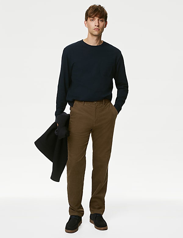 Regular Fit Corduroy Stretch Chinos