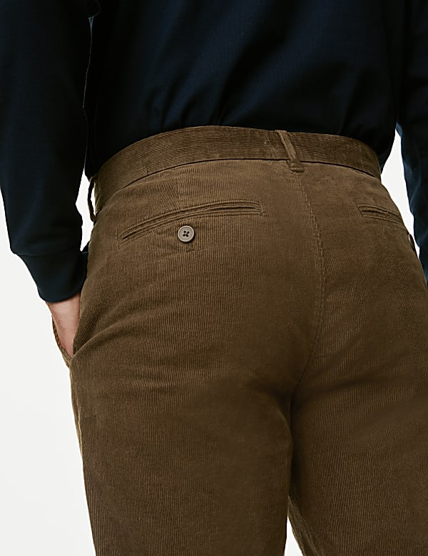 Regular Fit Corduroy Stretch Chinos