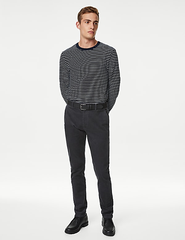 Slim Fit Corduroy Stretch Chinos