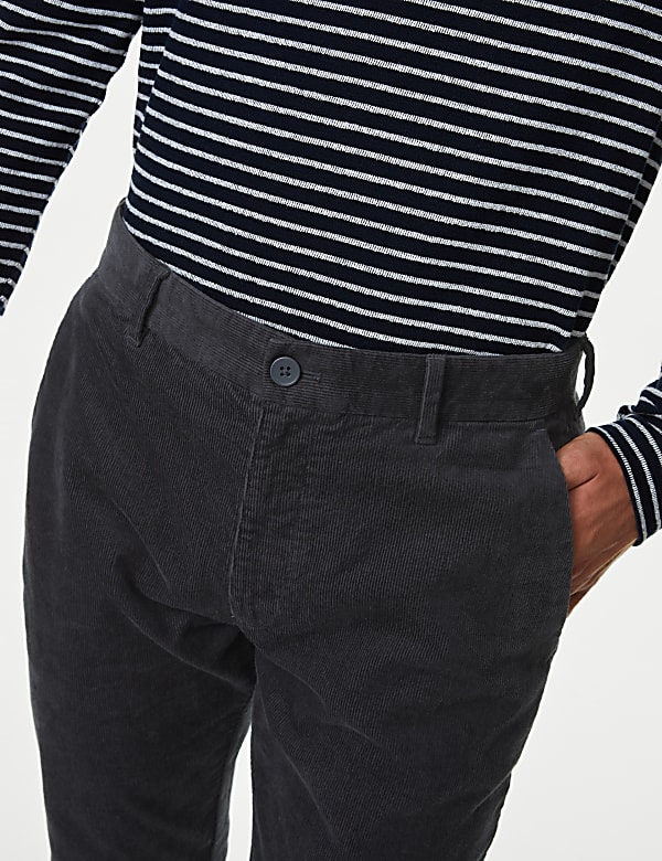 Slim Fit Corduroy Stretch Chinos