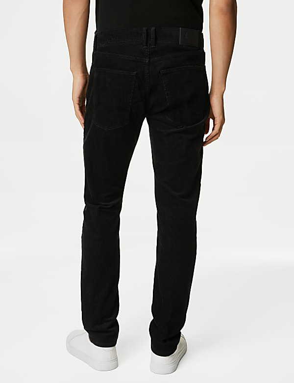 Slim Fit Corduroy 5 Pocket Trousers - US